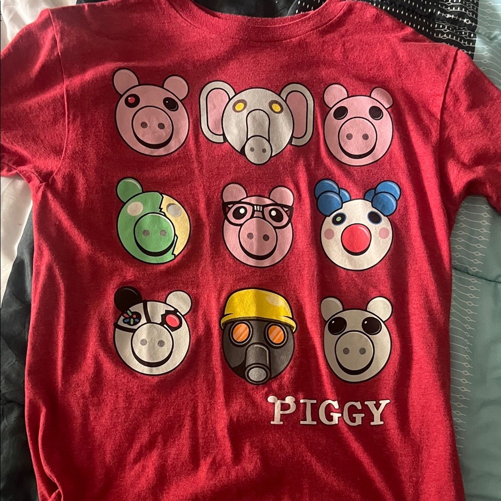Old Navy Red Piggy Graphic Kids T-Shirt